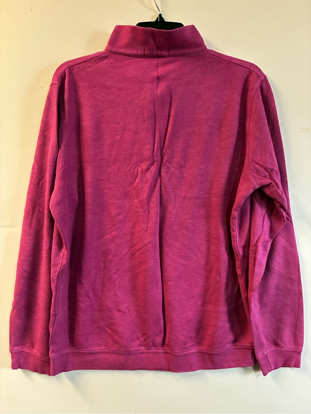 Men’s Raspberry Quarter-Zip Sweater - Picture 2 of 4